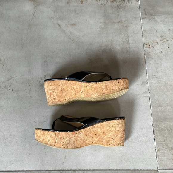 Jimmy Choo Pathos Wedge Sandals 39 - Picture 3 of 8